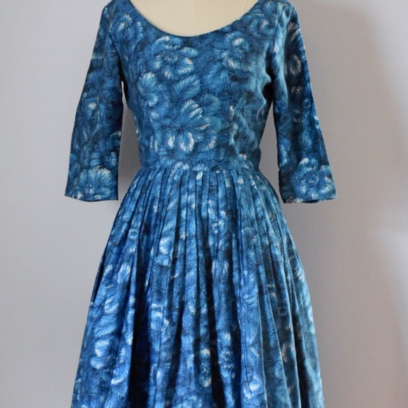 Vintage 50s Dress - Picture 3 of 8